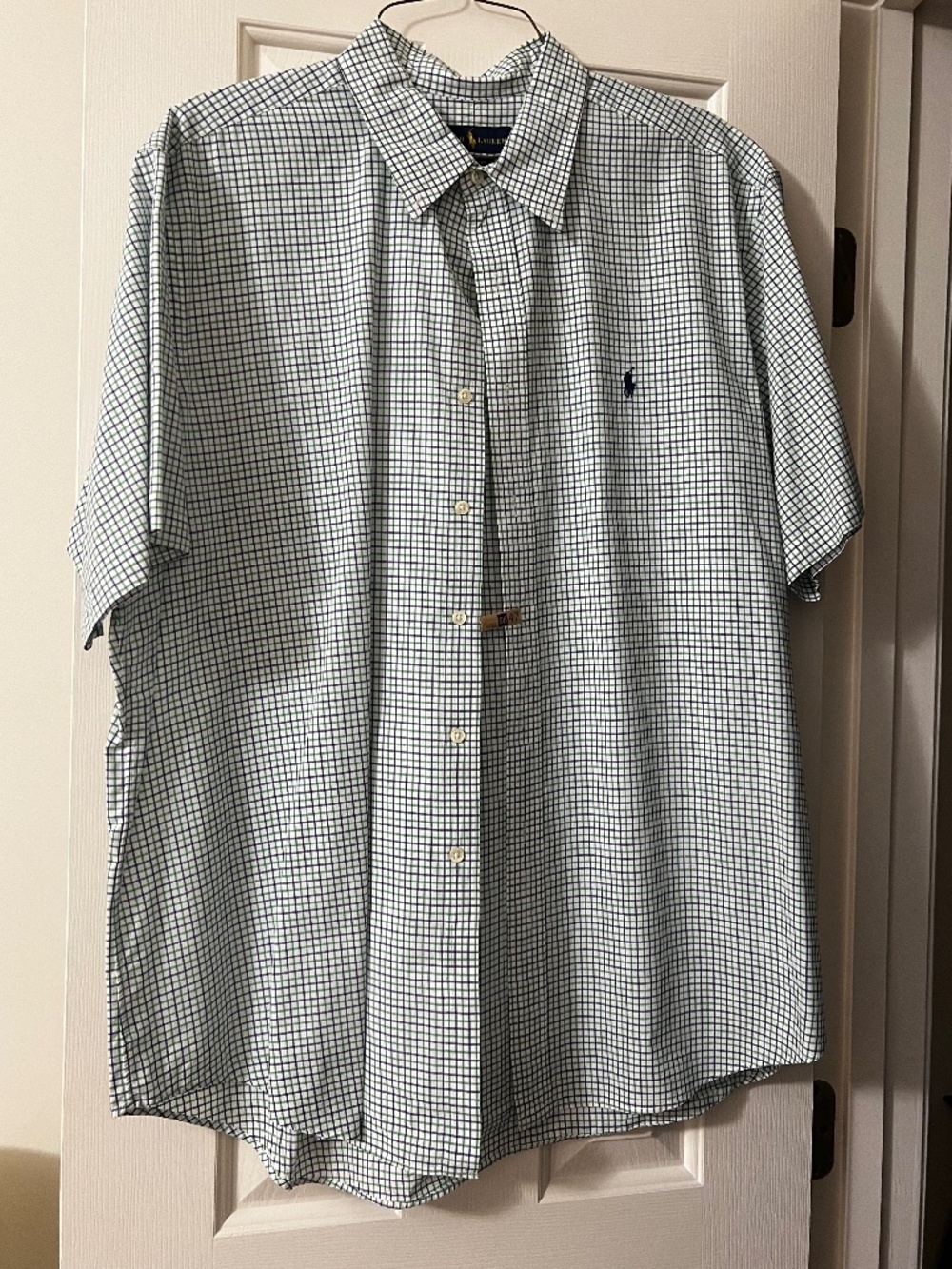 Gently Used - Polo Ralph Lauren Mens Long Sleeve Shirt Plaid Classic Fit